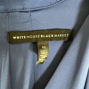 Strapless Navy Gold Zipper Dress